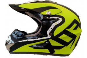 Шлем кроссовый WLT-FX V2 Nirv (Белый мат/желтый XL (61-62))