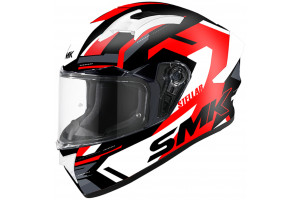 Шлем SMK STELLAR K-POWER, цвет черный/красный/белый (L)