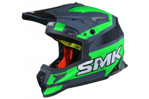 Шлем SMK ALLTERRA X-THROTTLE, цвет черный/зеленый (XL)