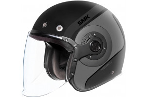 Шлем SMK RETRO JET REBEL, цвет черный/серый (S)