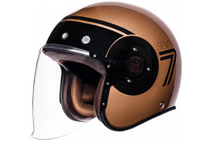 Шлем SMK RETRO JET SEVEN, цвет бронзовый/черный (M)