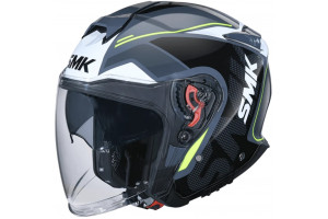 Шлем SMK GTJ TOURER, цвет серый/черный/салатовый (S)
