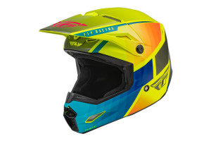 Шлем кроссовый FLY RACING KINETIC Drift (желтый/серый, XL)