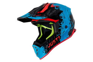 Шлем кроссовый JUST1 J38 Mask синий/красный/черный XL