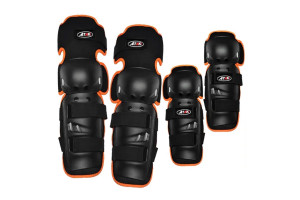 Комплект защиты локтя и колена ATAKI SC-610, черный/оранжевый